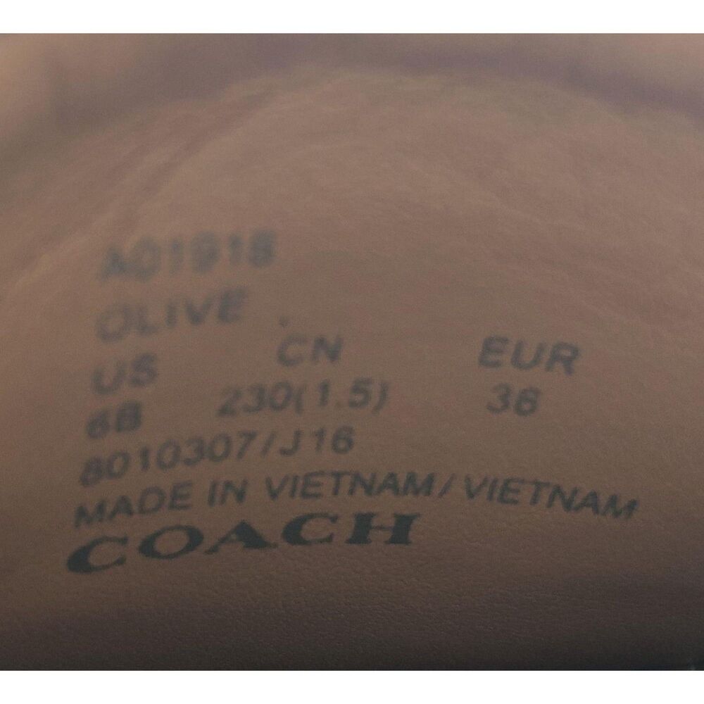 35665  Women's Brown Coach Olive Loafer Flats - Size 6B - Picture 6 of 6